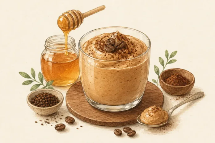 miele-caffe Crema fredda al caffè e miele millefiori